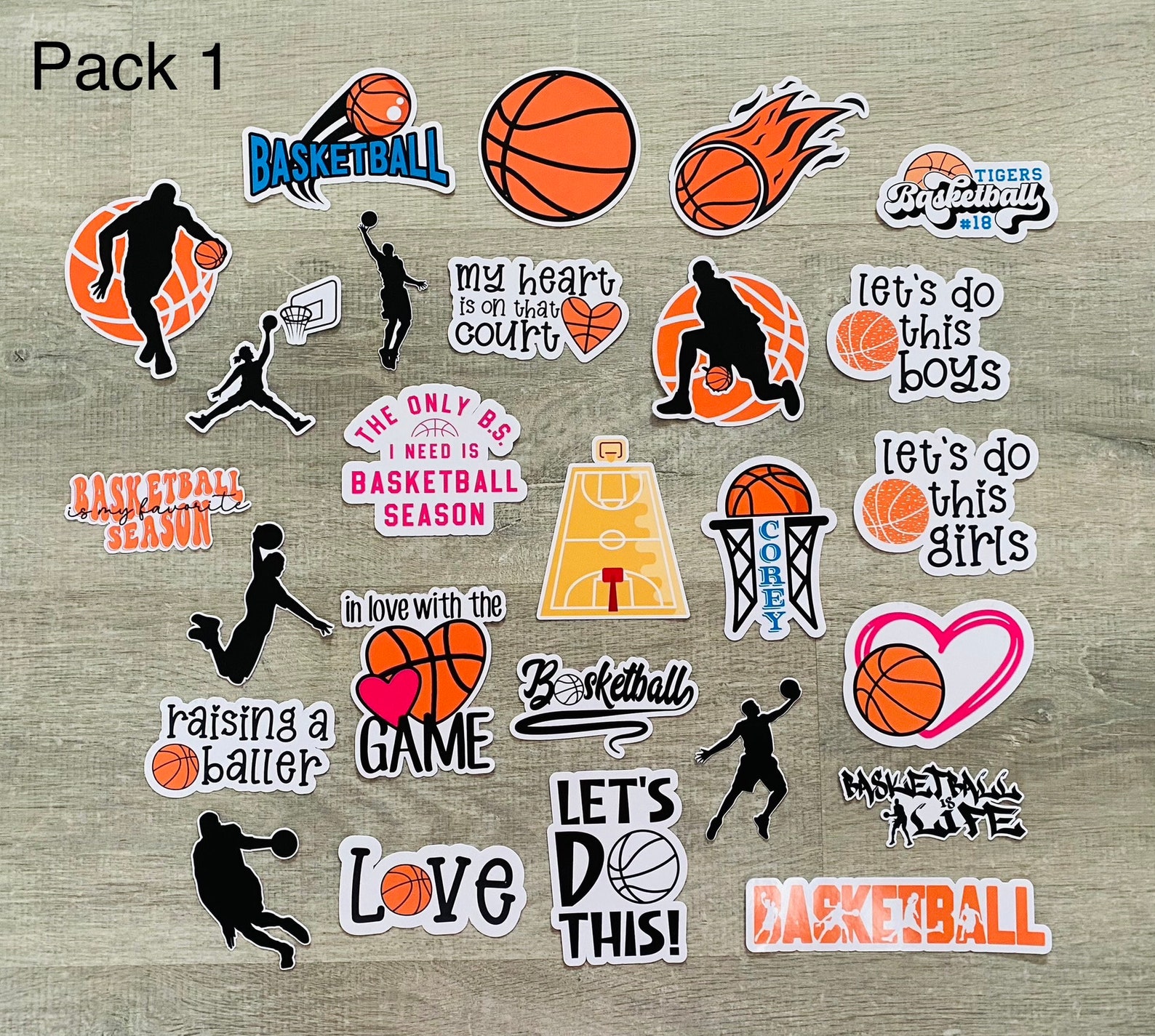 Basketball Stickers - Etsy
