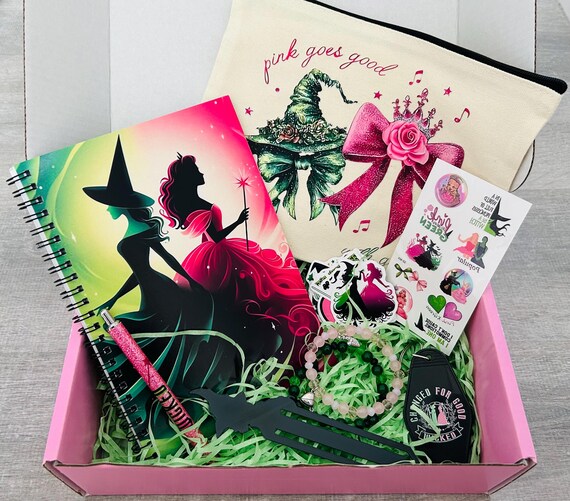 WICKED 特製ディスプレイケース＆ステッカーセット Wicked Girls Gift Box, Stationery Set, Stickers, Makeup Bag - Etsy