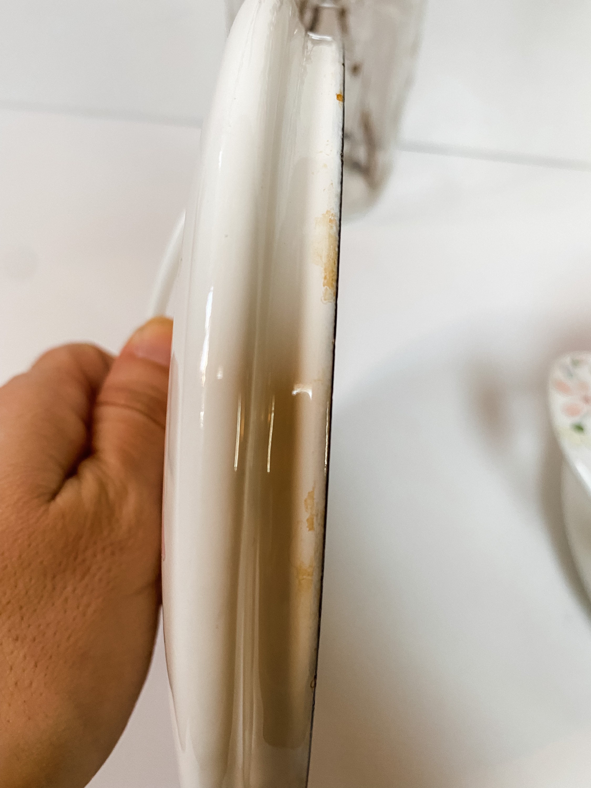 Vintage Kobe Enameled Cookware Japan White With Floral Etsy