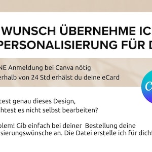 Digital Party Einladung Geburtstag Personalisiert Zum Versenden per Whatsapp Kraftpapier Bild 3