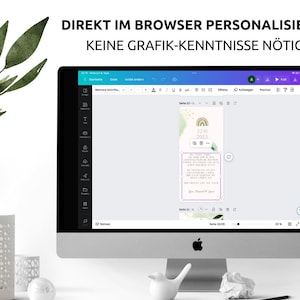 Digital Party Einladung Geburtstag Personalisiert Zum Versenden per Whatsapp Kraftpapier Bild 5