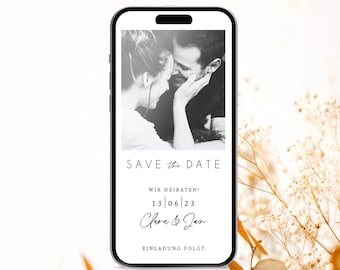 Digital Invitation | Save the Date | Wedding | wedding | Wedding invitation | Personalized | Individual | To send via Whatsapp