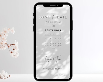 Digital Invitation | Save the Date | Wedding | wedding | Wedding invitation | Personalized | Individual | To send via Whatsapp
