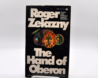 La mano di Oberon - Roger Zelazny - 1977 Avon Brossura - Copertina nera - Serie di romanzi Amber Libro 4