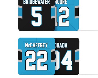 Caroline Panthers Custom Jersey - Drinks Coaster Bundle Set of 4