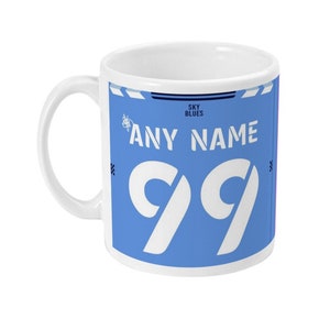 Coventry City Theme Personalised Championship Football Shirt 11oz Mug
