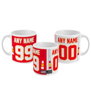 Kansas City Chiefs 2021 Theme Link Up Home Road Jersey 11oz Mug