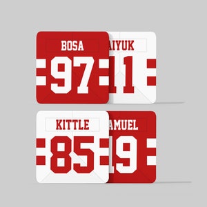 San Francisco Custom Jersey - Drinks Coaster Bundle Set of 4