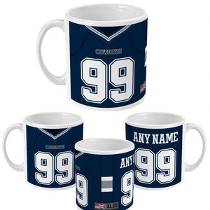 Dallas Cowboys 2022 Theme Personalised Jersey 11oz Mug