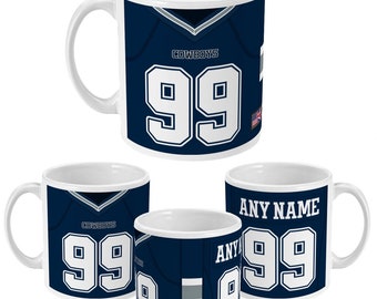 Dallas Cowboys 2022 Theme Personalised Jersey 11oz Mug