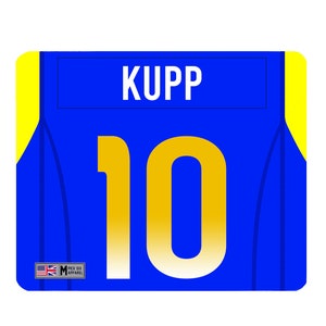 LA Rams Custom Personalised Jersey Mouse Mat / Mouse Pad - Los Angeles