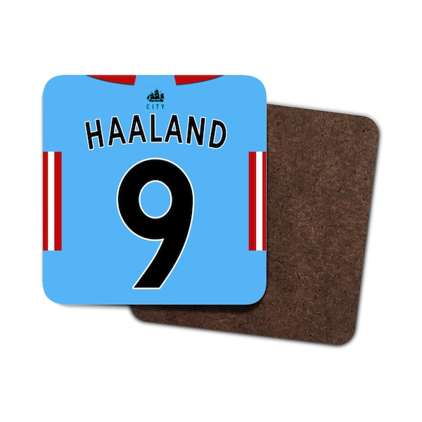 Football Custom Shirt Coasters - Drinks Coaster Bundle Set of 1,2 or 4