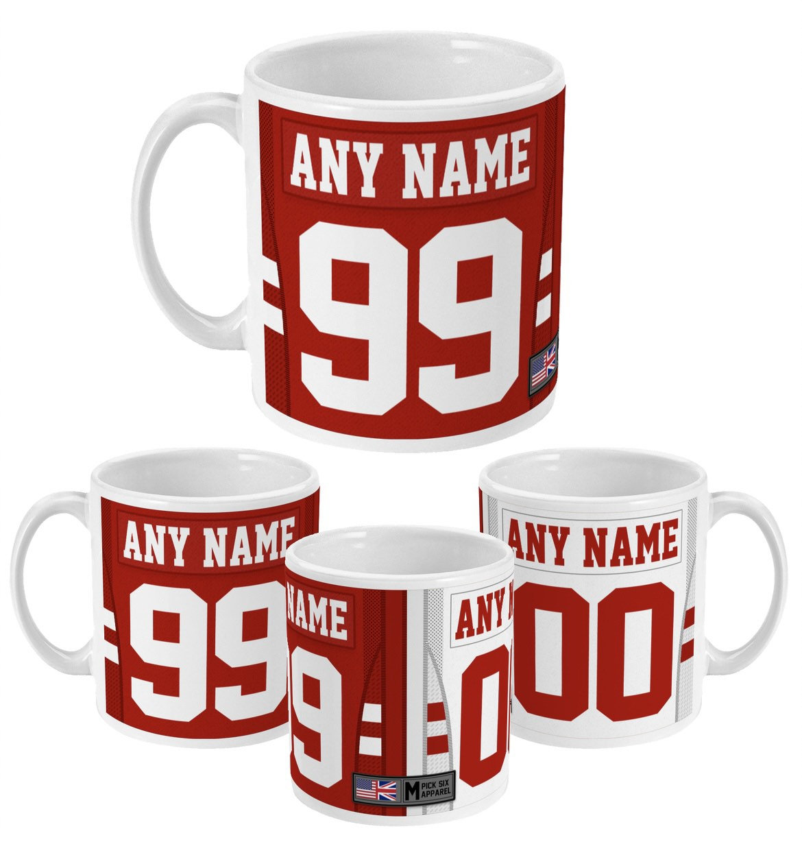 San Francisco 49ers White 15oz. Personalized Mug