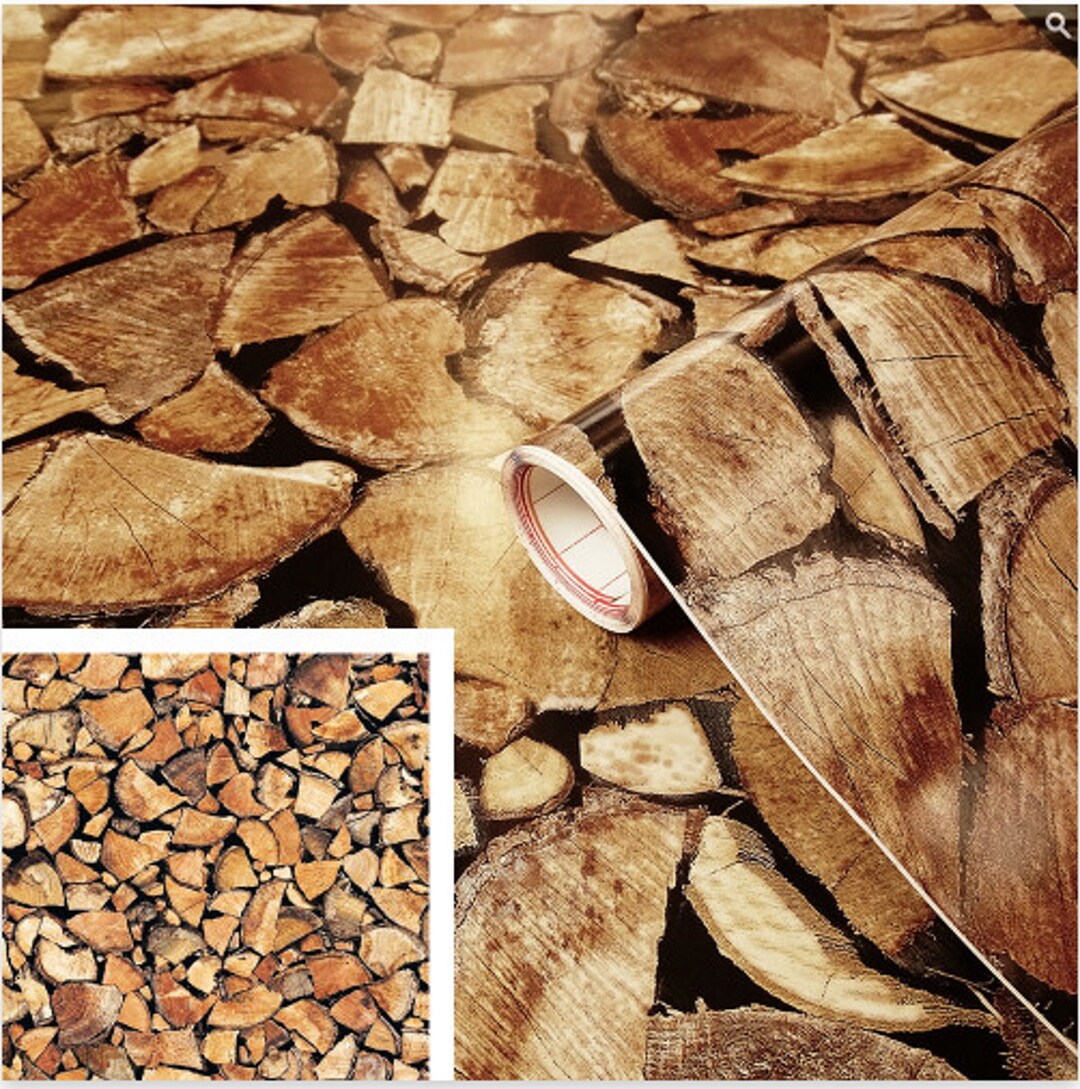 Decorative Adhesive Film Dcfix Wood Pattern Wood Logs Etsy