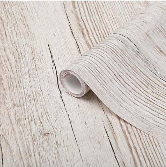 Film Adhésif Décoratif D-C-Fix - Motif Bois Blanc Naturel Vinyle Autocollant 67, 5cmx2M