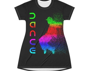 Brake Dancer - Robe t-shirt imprimée