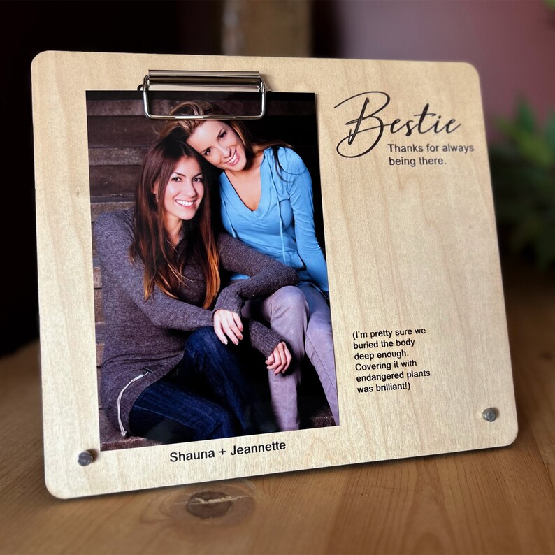 Best Friend Picture Frame Bestie Photo Frame Personalized Etsy