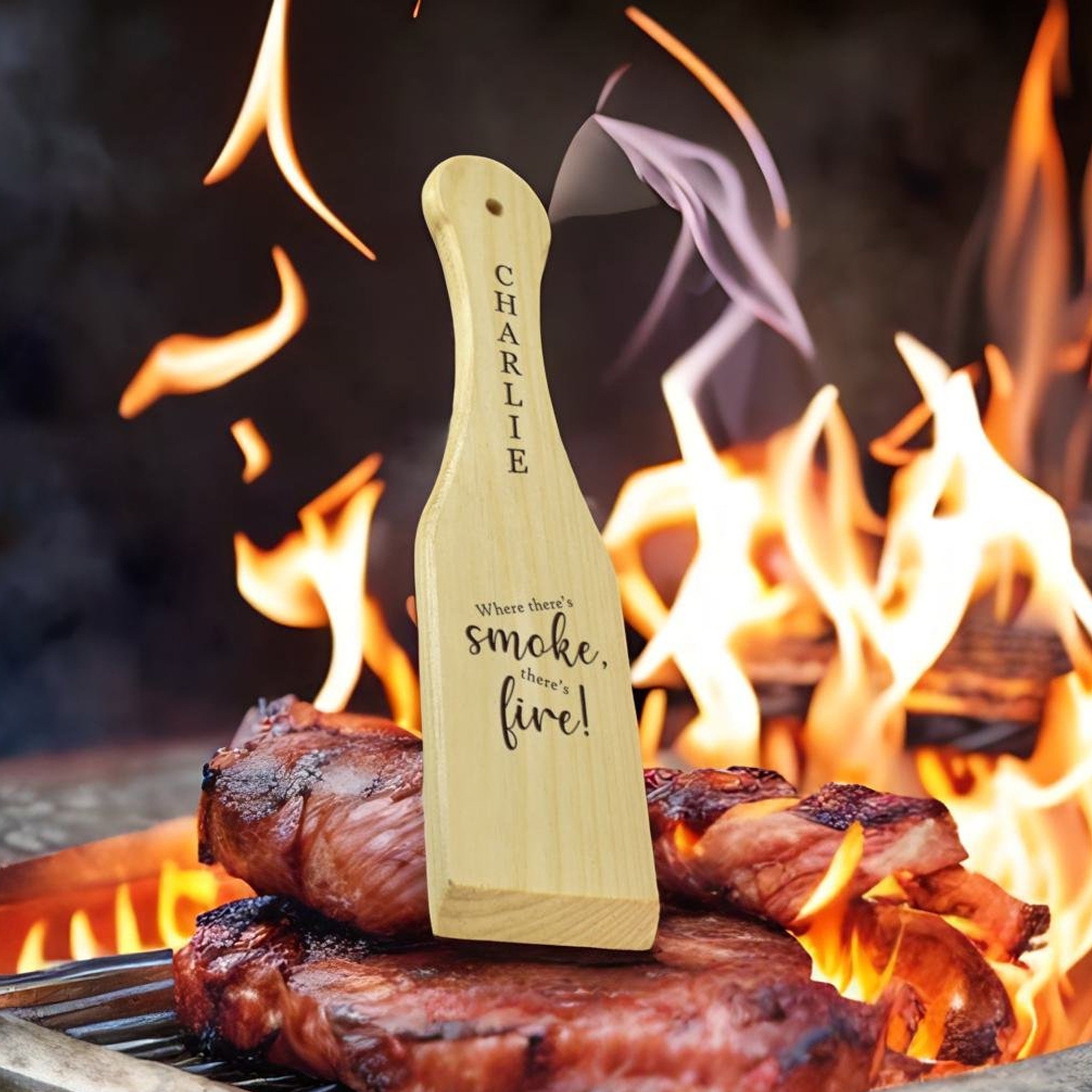 Roughneck's BBQ Grill Scraper BBQ Tools and Flame 