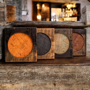 Onderzetter voor bourbonvaten, vrijgezellenonderzetters, huwelijkscadeau, vrijgezellenfeest, bourboncadeau, servies
