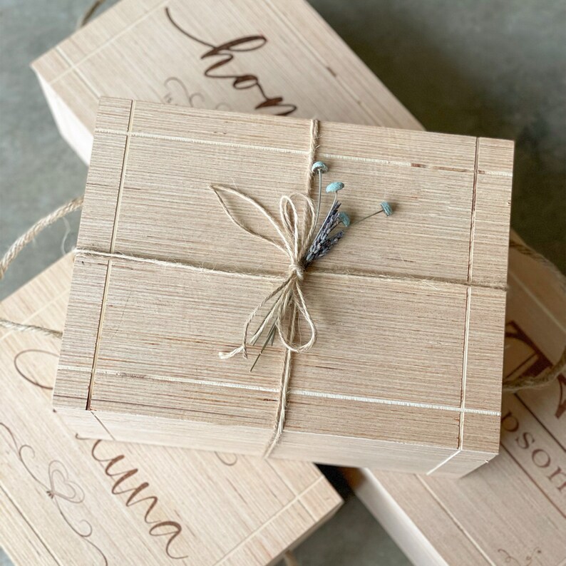 Unique Personalized Gift Box, Mother's Day Gift Box, Empty Gift Box, Keepsake Box 12x9x6 image 3