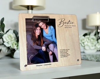 Best Friend Picture Frame, Bestie Photo Frame, Personalized, BFF Gift, Frame For Pictures, 5x7 Picture Frame
