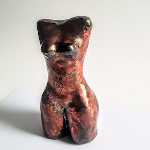 Women Sculpture Raku Ceramic Sculptures Torso Sculpture Modern Sculpture Fine Art  Ceramics Figurine Art and Collecting Unique Sculptures
