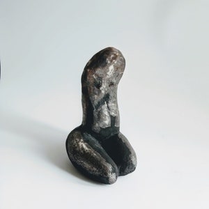 Ceramic sculpture,Black ceramics,Women sculpture,Modern statue,Art sculpture,Interior sculptures,Raku ceramic,Unique gifft