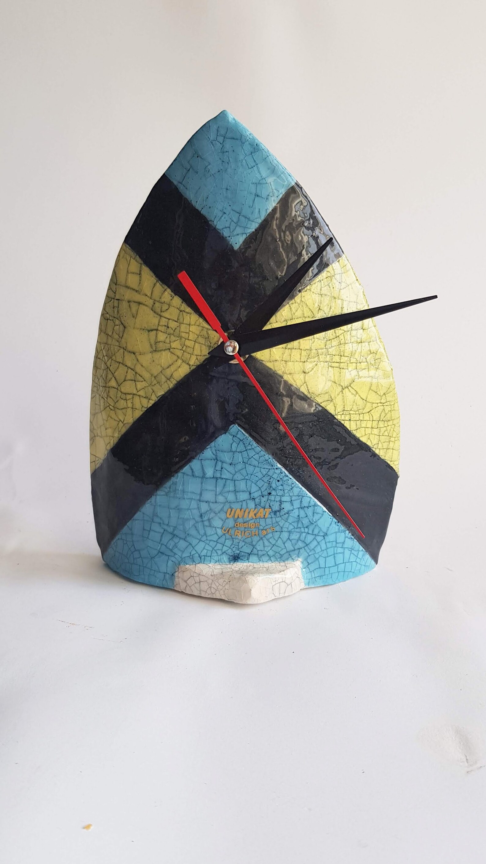 Ceramics Clock Table Clock Art Clock Unique Gift Fine Art Clock Clock ...