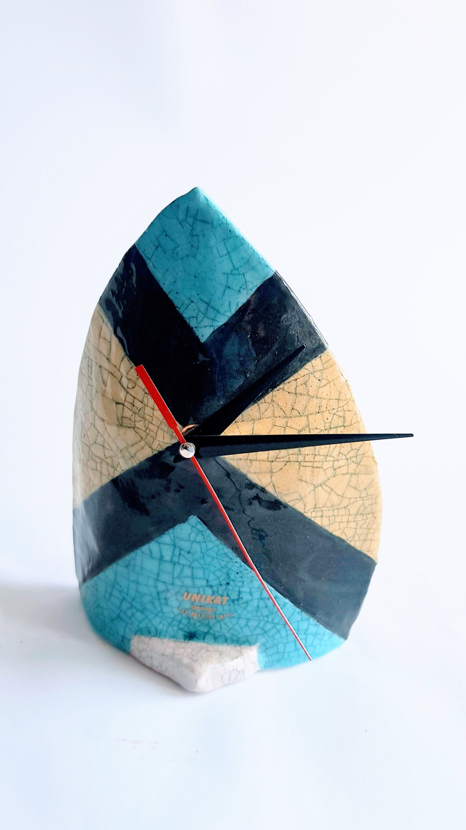 Ceramics Clock Table Clock Art Clock Unique Gift Fine Art Clock Clock ...