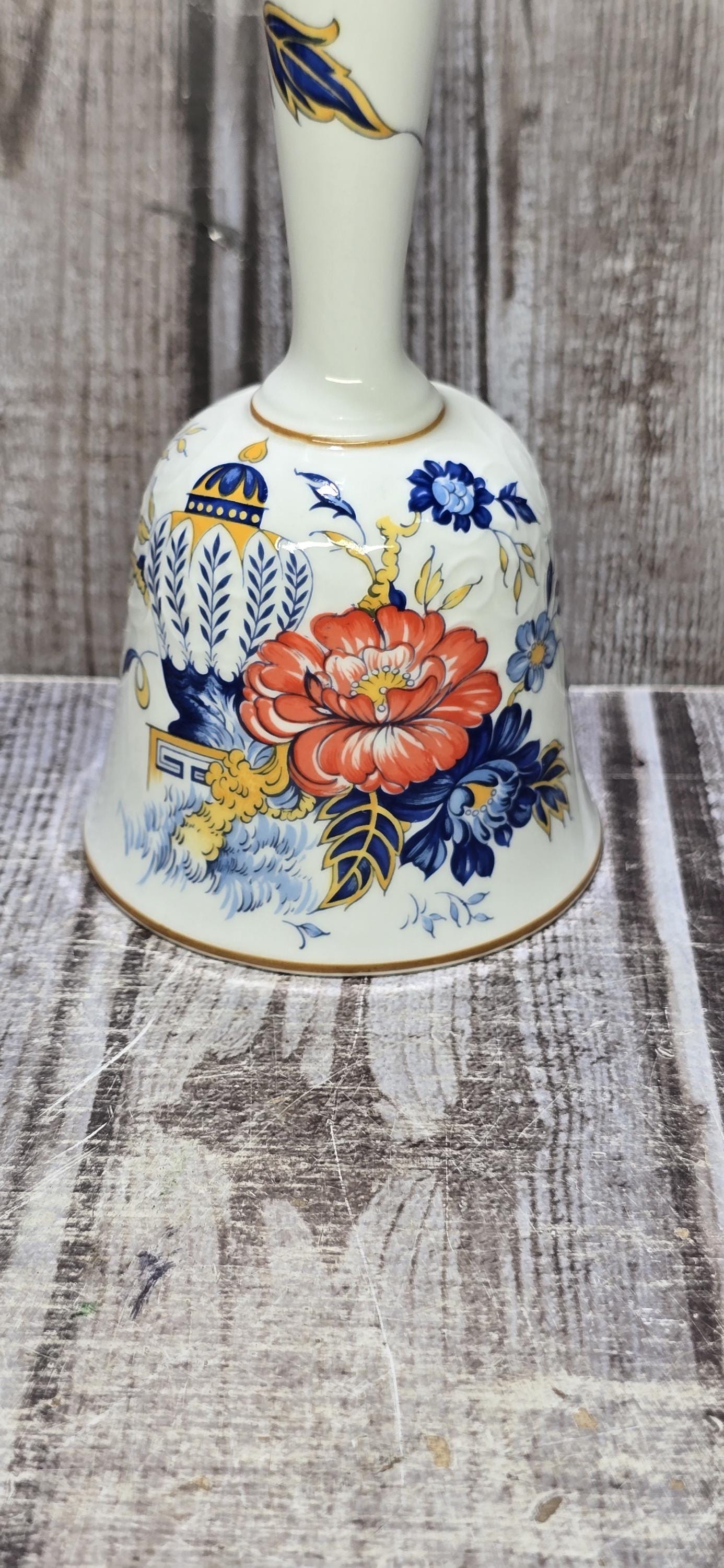 英国製 Crown Staffordshire PENANGボーンチャイナ Vintage Crown Staffordshire Bell, Penang Imari Floral Fine Bone