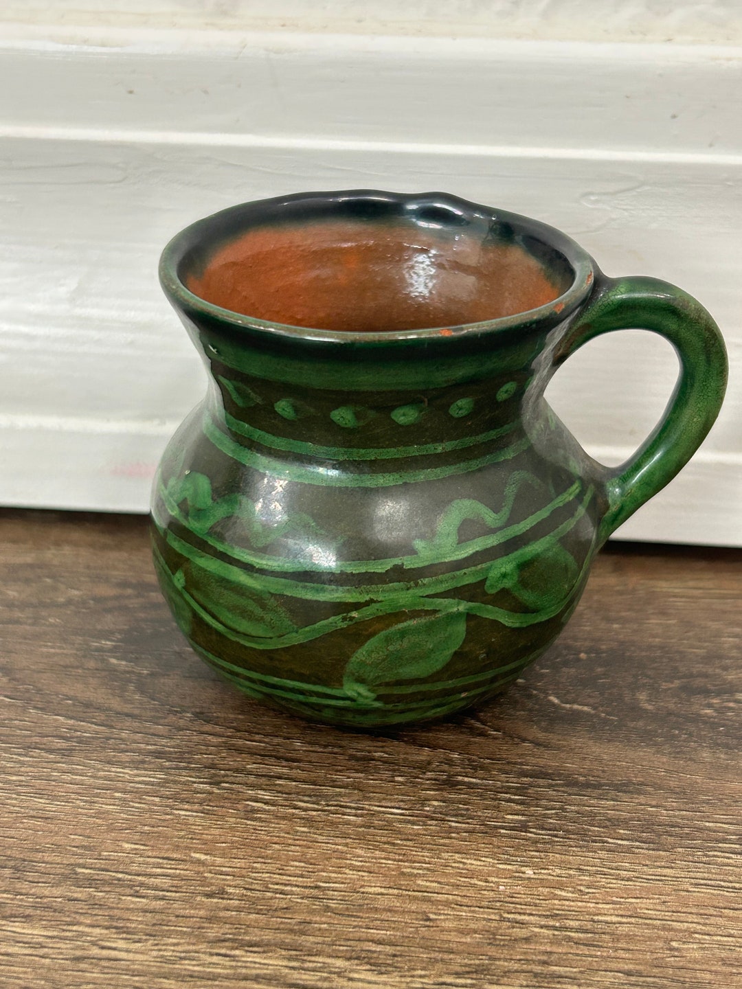 Vintage Patamban Art Pottery Green Coffee Mug Pitcher Folk Etsy Il 1080xN.5205102392 M9f7