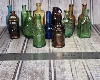 Vintage Miniature Glass Bottles Pick Your Own – Wheatley, Wheaton, Cabin & Figural Bottles