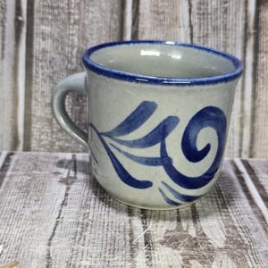 German salt-glazed stoneware pottery mug hand made "Adele"