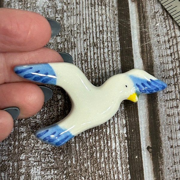 Vintage Johnathan Livingston Seagull Pin Brooch 70s Follow Your Dream Ocean Bird