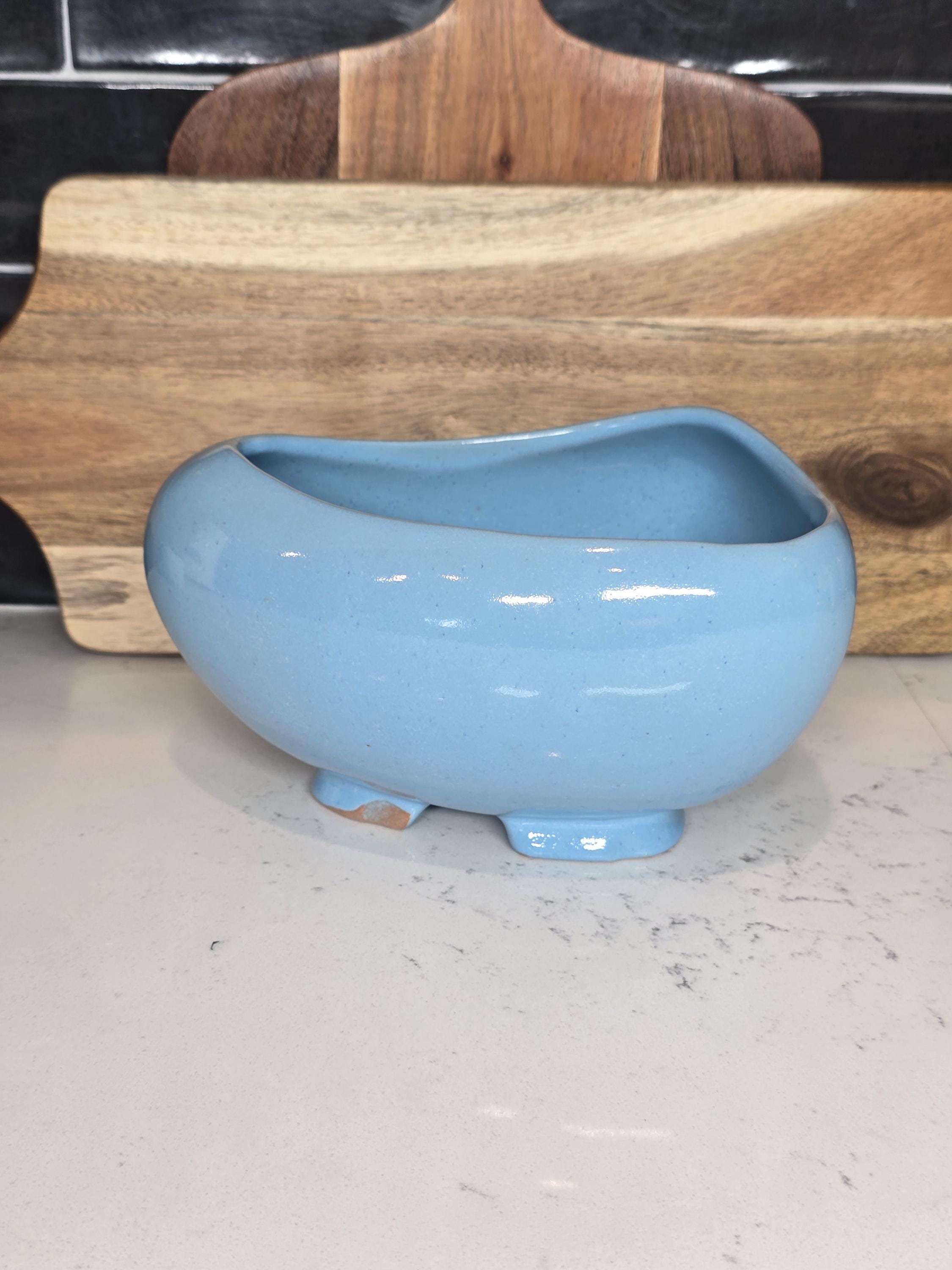 Vintage Robin's Egg Blue Frankoma Pottery #234 Bowl/planter - Etsy