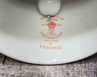 Vintage Crown Staffordshire Bell, Penang Imari Floral Fine Bone