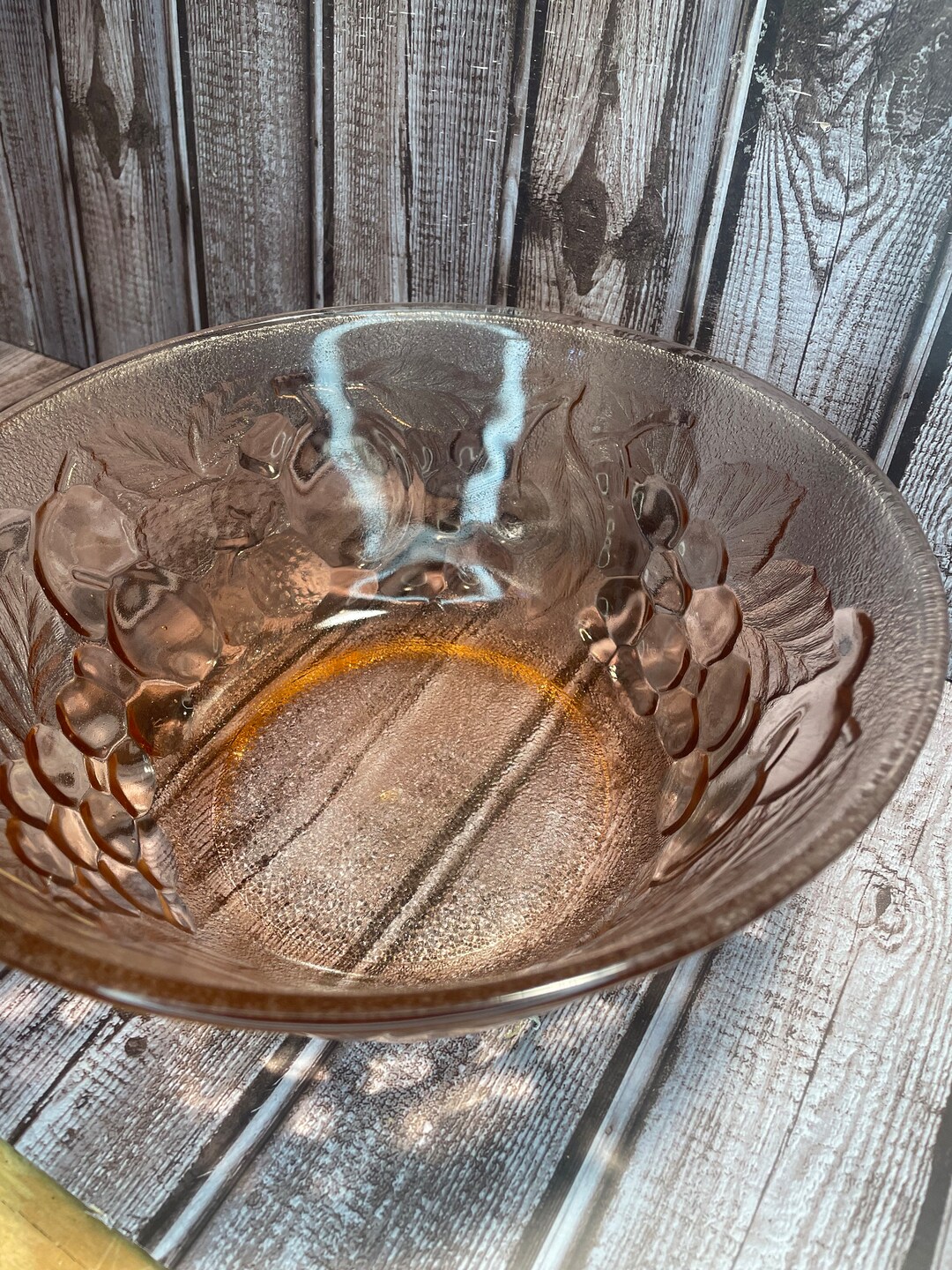 Vintage Pink Depression Glass Fruit Bowl. in Pristine Etsy