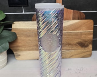 Starbucks 2022 Iridescent Swirl 16oz Beverage Tumbler
