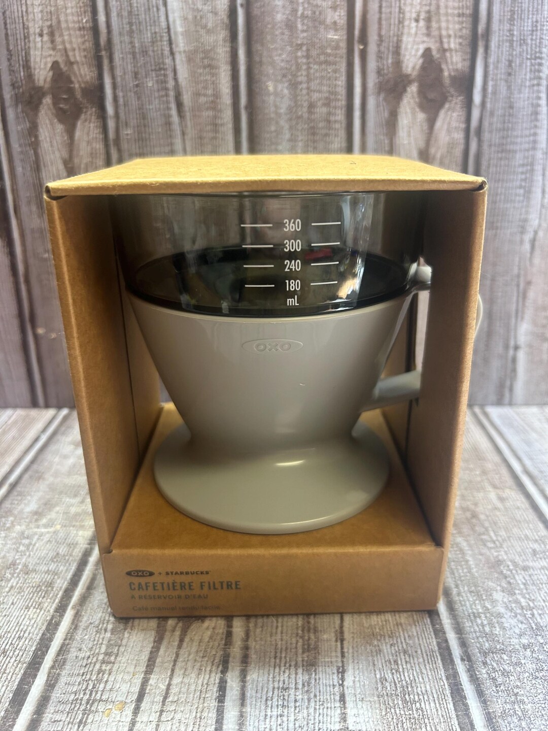 Cafetière à service unique avec filtre à café moulu, cafetière Americano, mini cafetière/théière