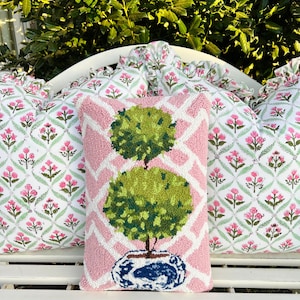 Color Block Jogger Pink & Cranberry Quilted Trellis