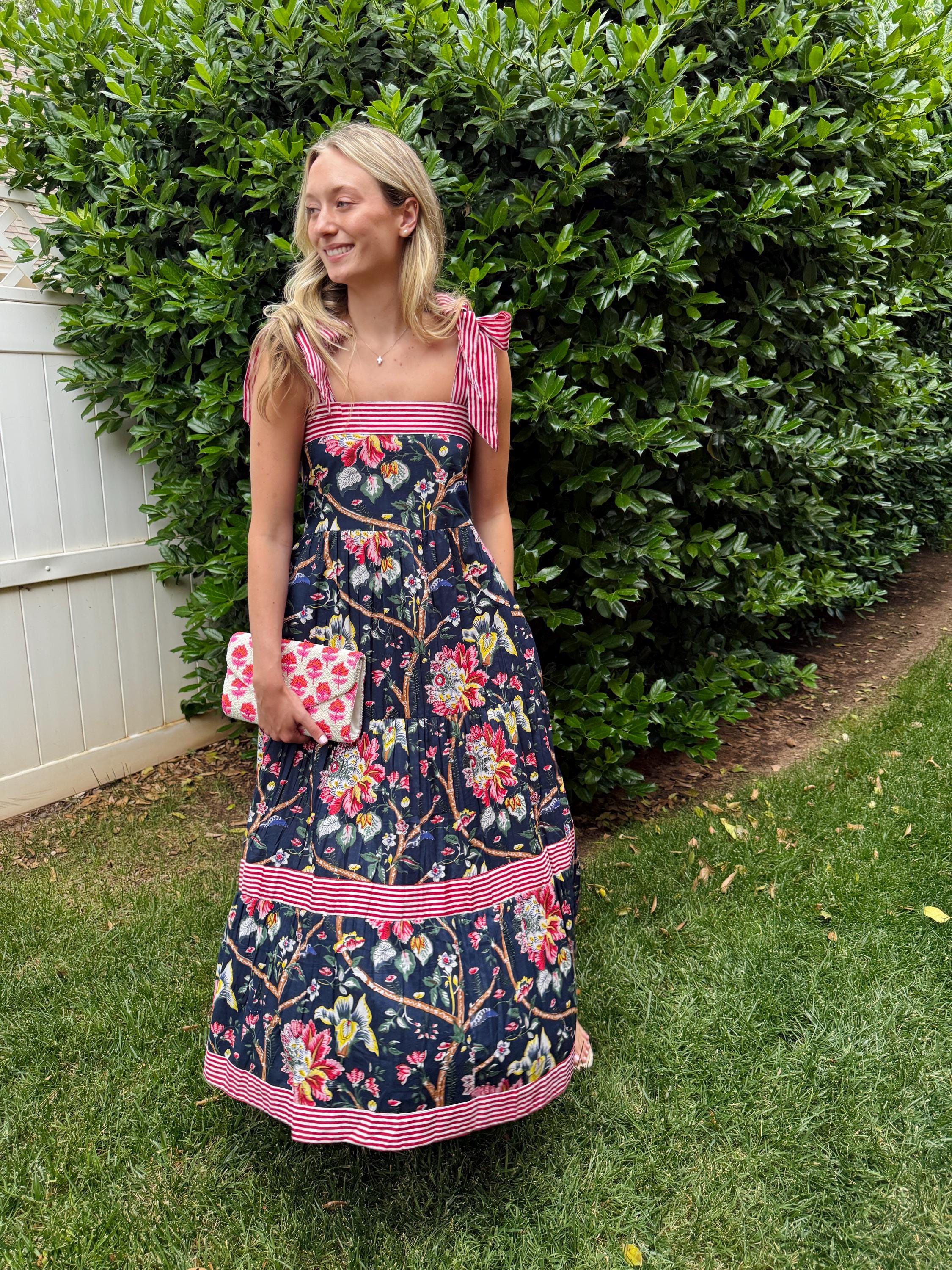 knee length dresses for ladies Pink and White Gingham Maxi Dress- Women's Gingham Dresses- Preppy Dresses for Women Large main image 1