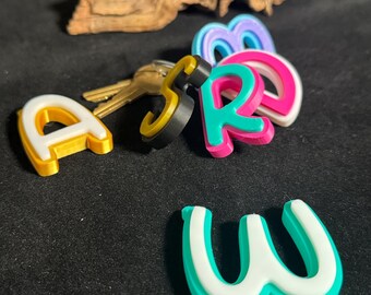 Letter Keychains, Bag Charms, Keyrings, Bracelet, Gift