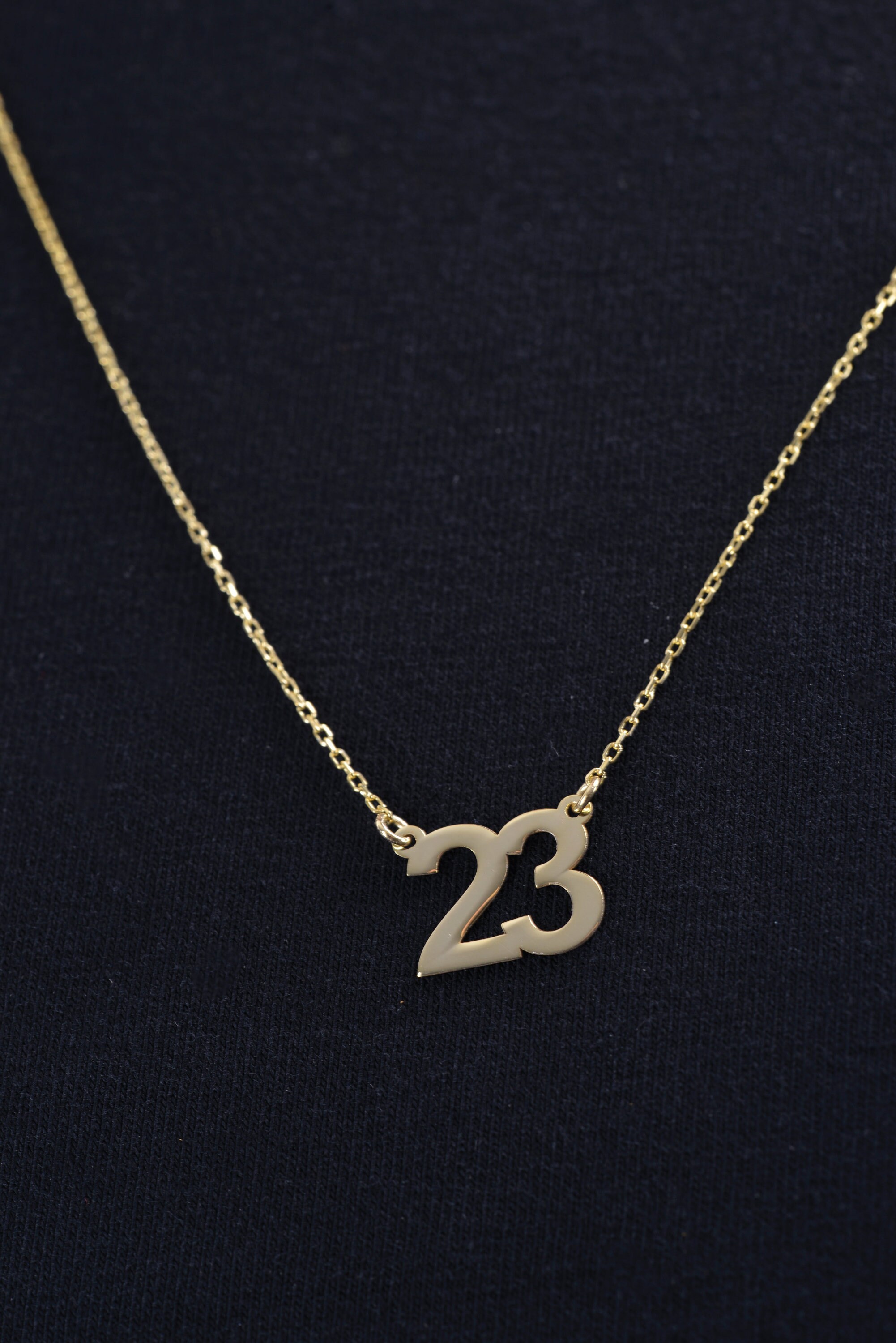 Custom Number Necklace Birth Year Necklace Number Necklace Etsy