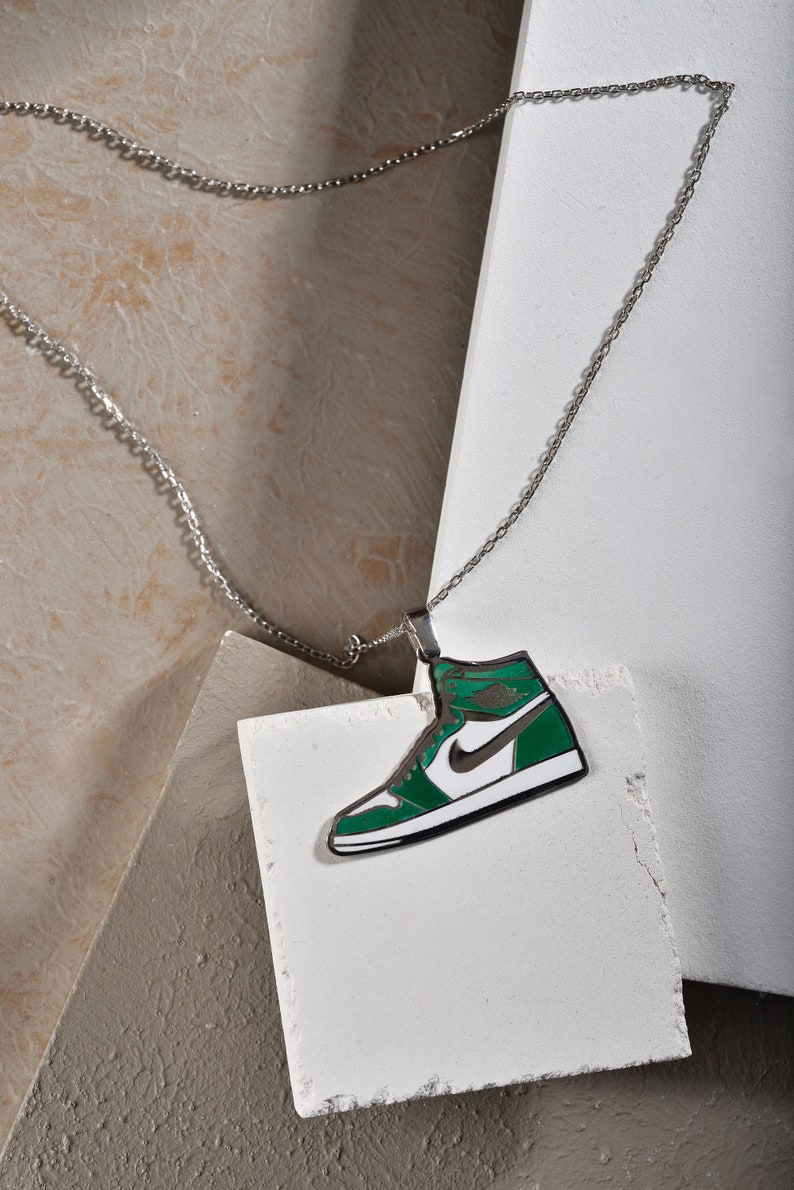 Air Jordan Necklace 925 Sterling Silver Air Jordan Sneaker Etsy