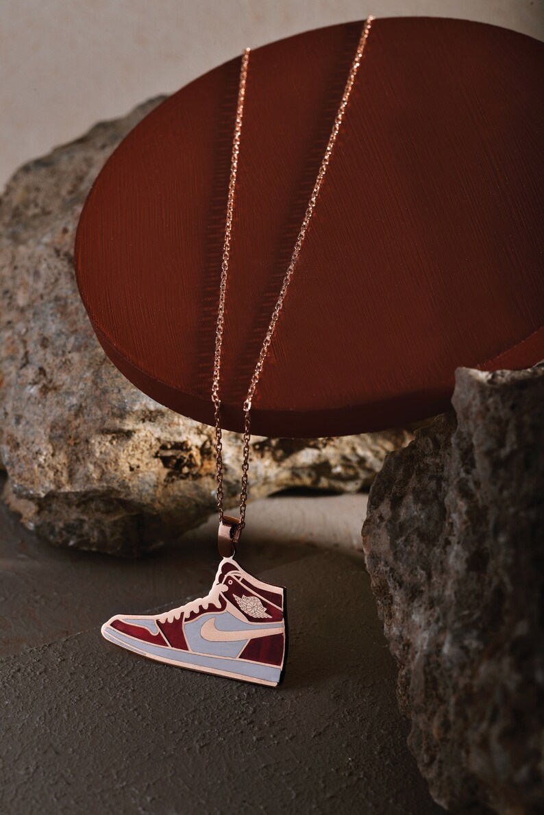 Air Jordan Necklace 925 Sterling Silver Air Jordan Sneaker Etsy