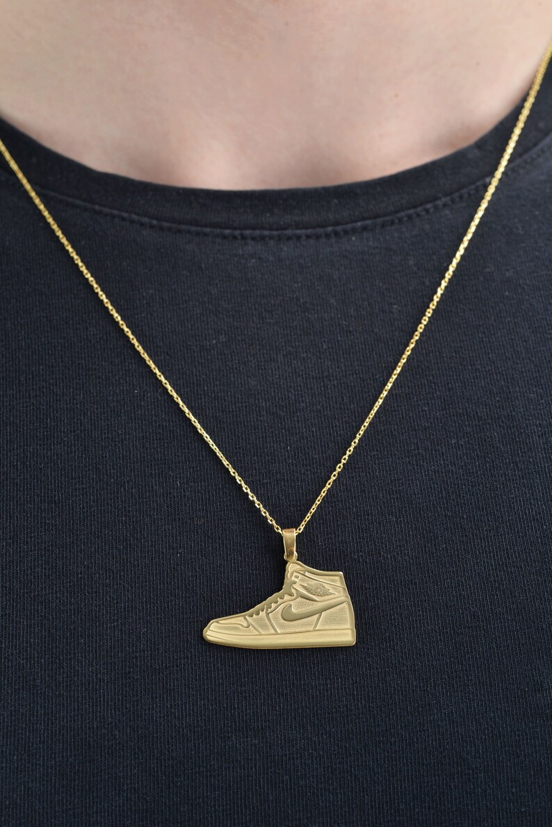 Air Jordan Necklace 925 Sterling Silver Air Jordan Sneaker Etsy