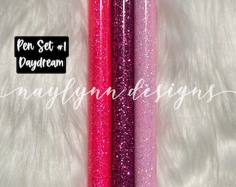 Personalized Glitter Gel Pen Set: InkJoy & Sharpie, Black Ink