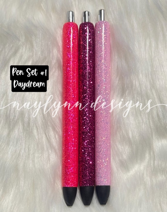 Personalized Glitter Gel Pen Set: InkJoy & Sharpie, Black Ink