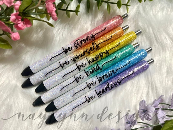 Rainbow Swirl Gel Pens - 8 Piece Set