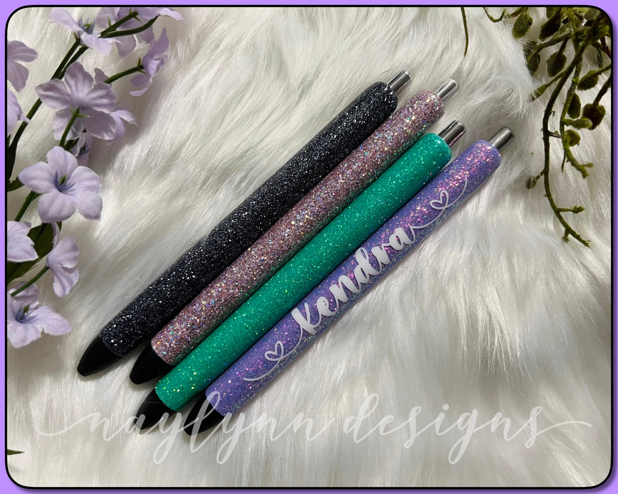 Glitter pens, beach theme glitter glitter pens, ink joy glitter pens, –  K.C.'s Creations Station